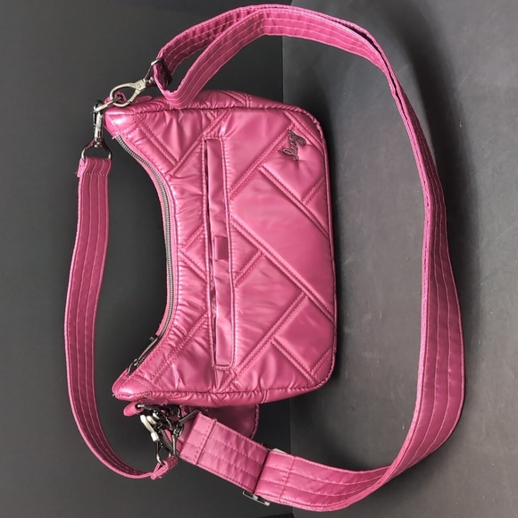 Lug Curtsy Mini Metallic Orchid Crossbody Bag. - Picture 2 of 13